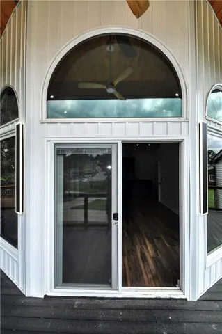 a close view of a fireplace