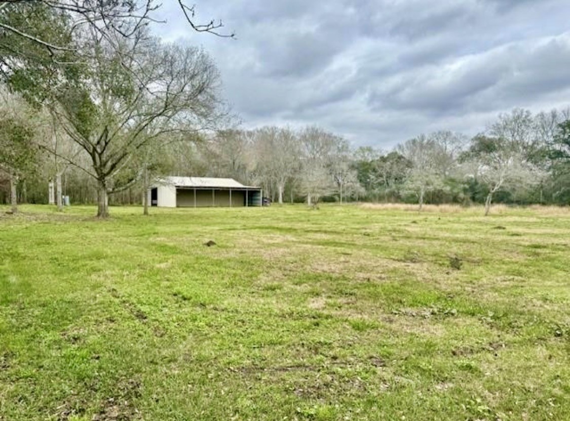 327 County Road 735 Angleton, TX 77515 - Photo 25 of 39 a view of a big yard with an trees