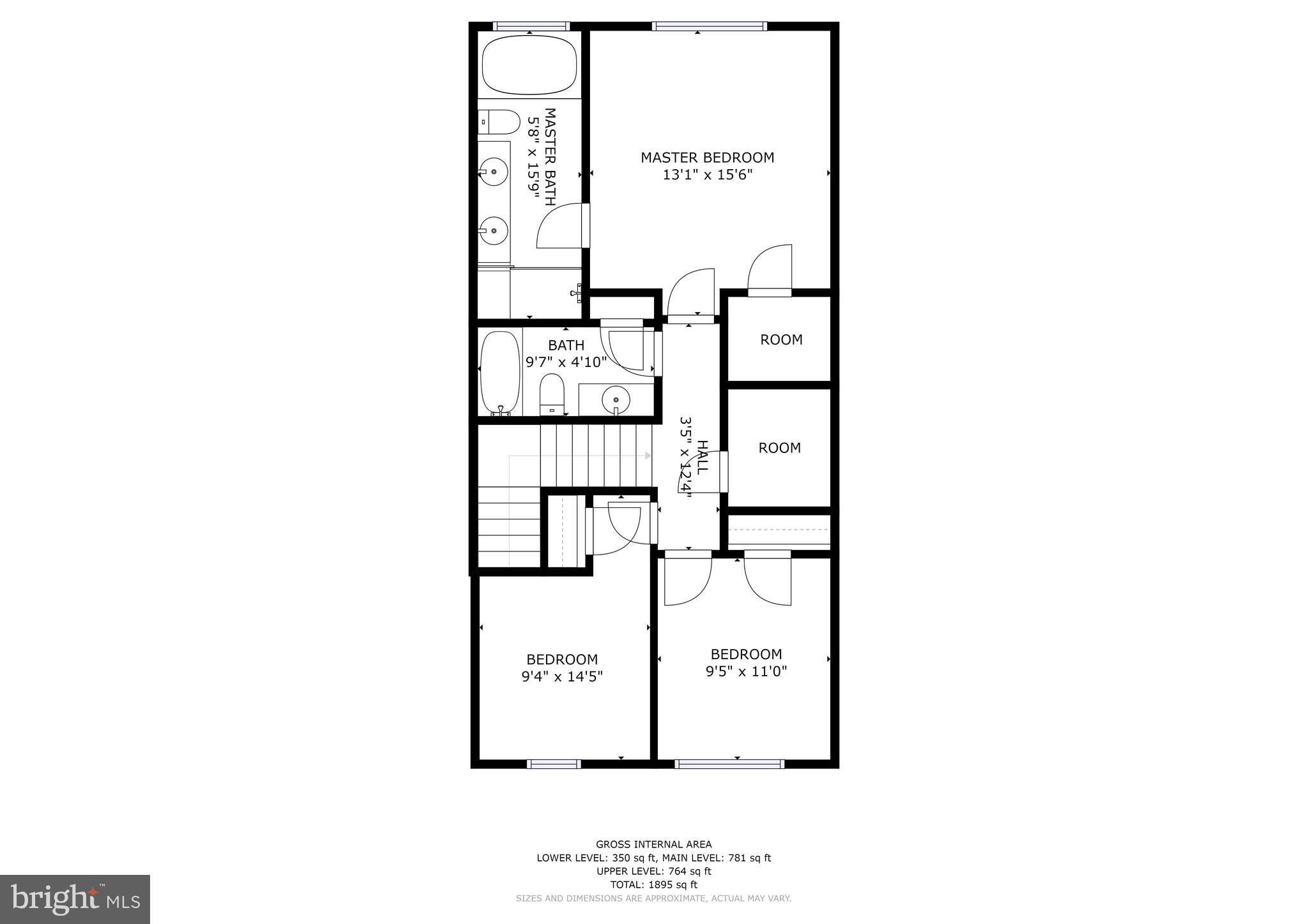 2644 Shade Branch Road Hanover, MD 21076 - Photo 27 of 28 Upper Level Floorplan