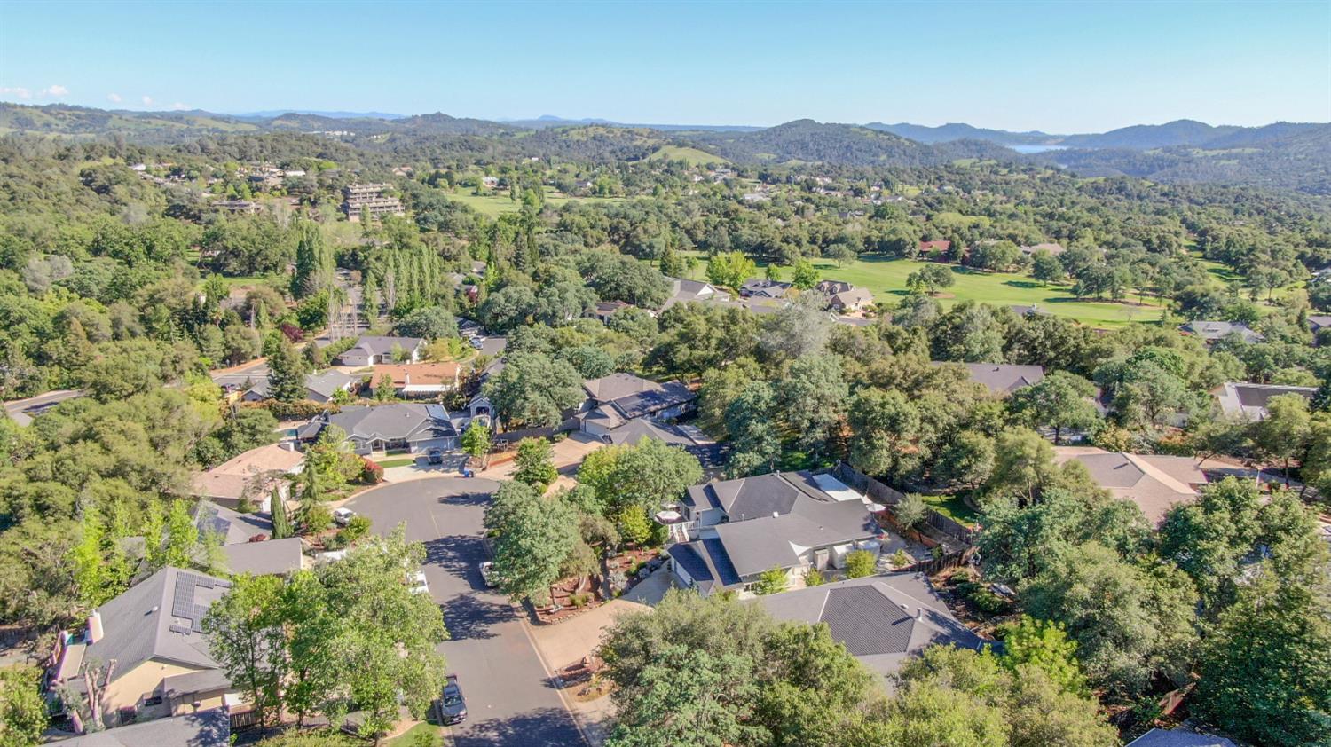 234 Mistletoe Court Angels Camp, CA 95222 - Photo 75 of 80 an aerial view of a city with lots of residential buildings