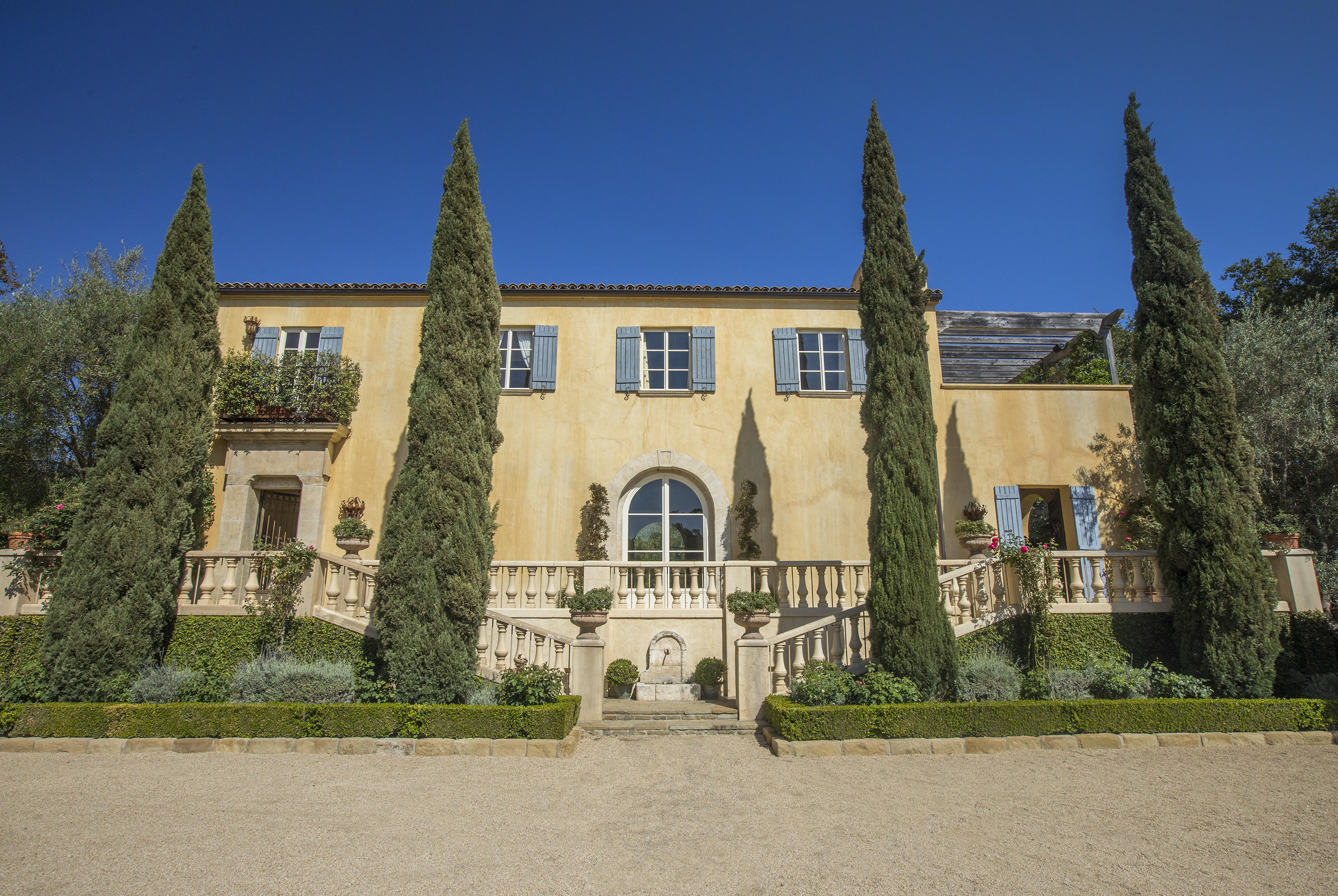 1525 Las Tunas Road Montecito, CA 93108 - Photo 1 of 28 a front view of a house with a garden