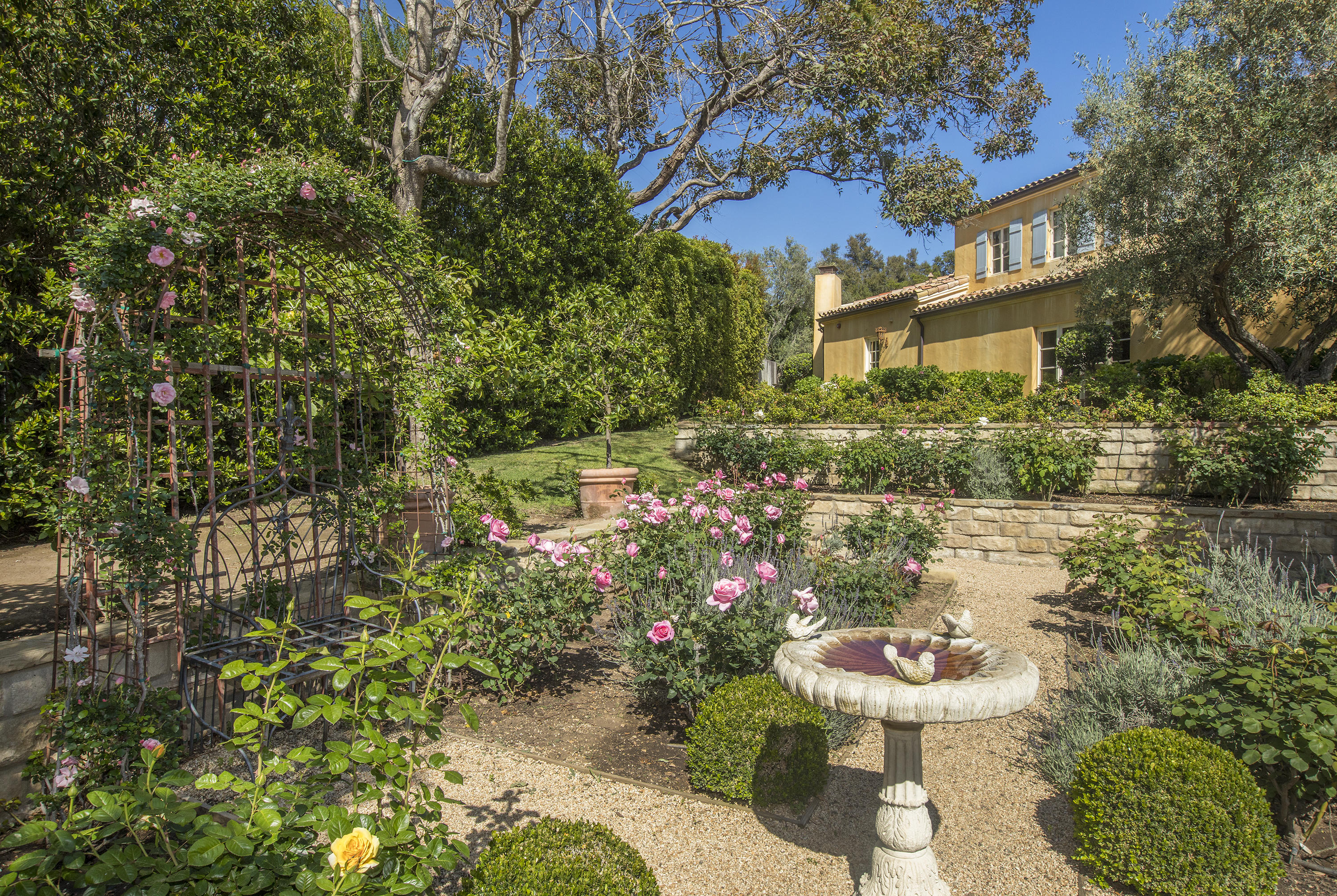 1525 Las Tunas Road Montecito, CA 93108 - Photo 28 of 28 a view of a chair and table in the garden