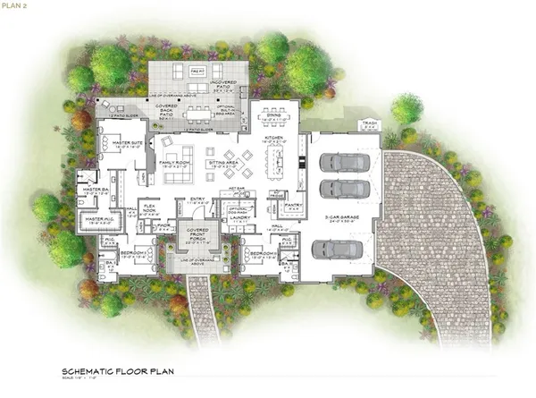 front view of house with a yard