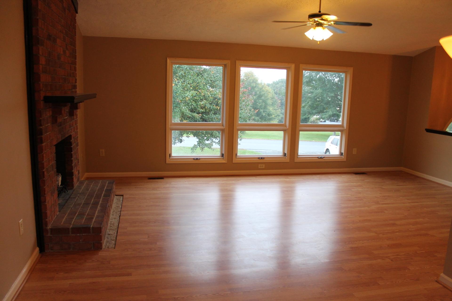 201 Aftons Meadow Road Vinton, VA 24179 - Photo 8 of 18 a view of empty room with wooden floor and fan