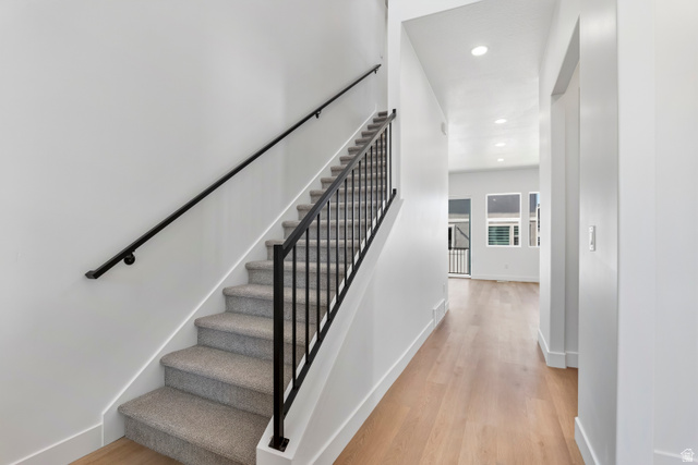 36 South Crimson Way, Unit 305 Mapleton, UT 84664 - Photo 5 of 7 Modern interior entryway featuring light wood-finish flooring