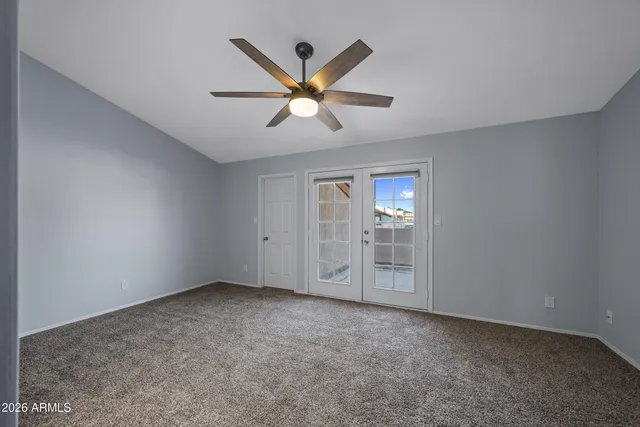 a view of an empty room