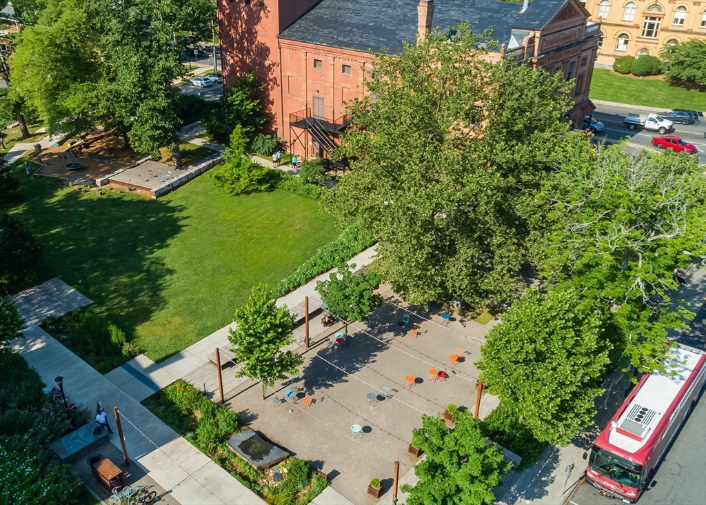 231 Main Street, Unit 3R Northampton, MA 01060 - Photo 23 of 23 an aerial view of a house with a yard