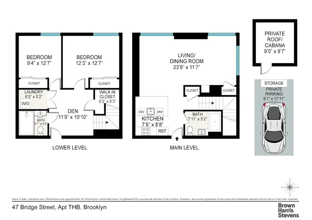 $1,950,000 | 47 Bridge Street, Unit TWHSB | DUMBO