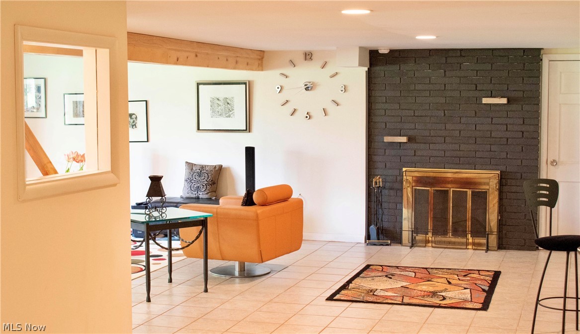 4309 Lander Road Chagrin Falls, OH 44022 - Photo 23 of 33 Finished walk-out 1170 sq ft basement has 3rd fireplace