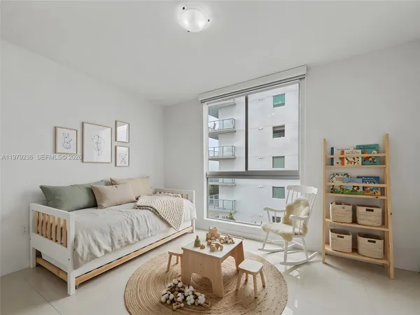 a living room with furniture and a couch