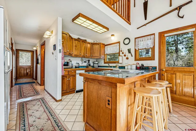 a stove top oven sitting on top of a counter