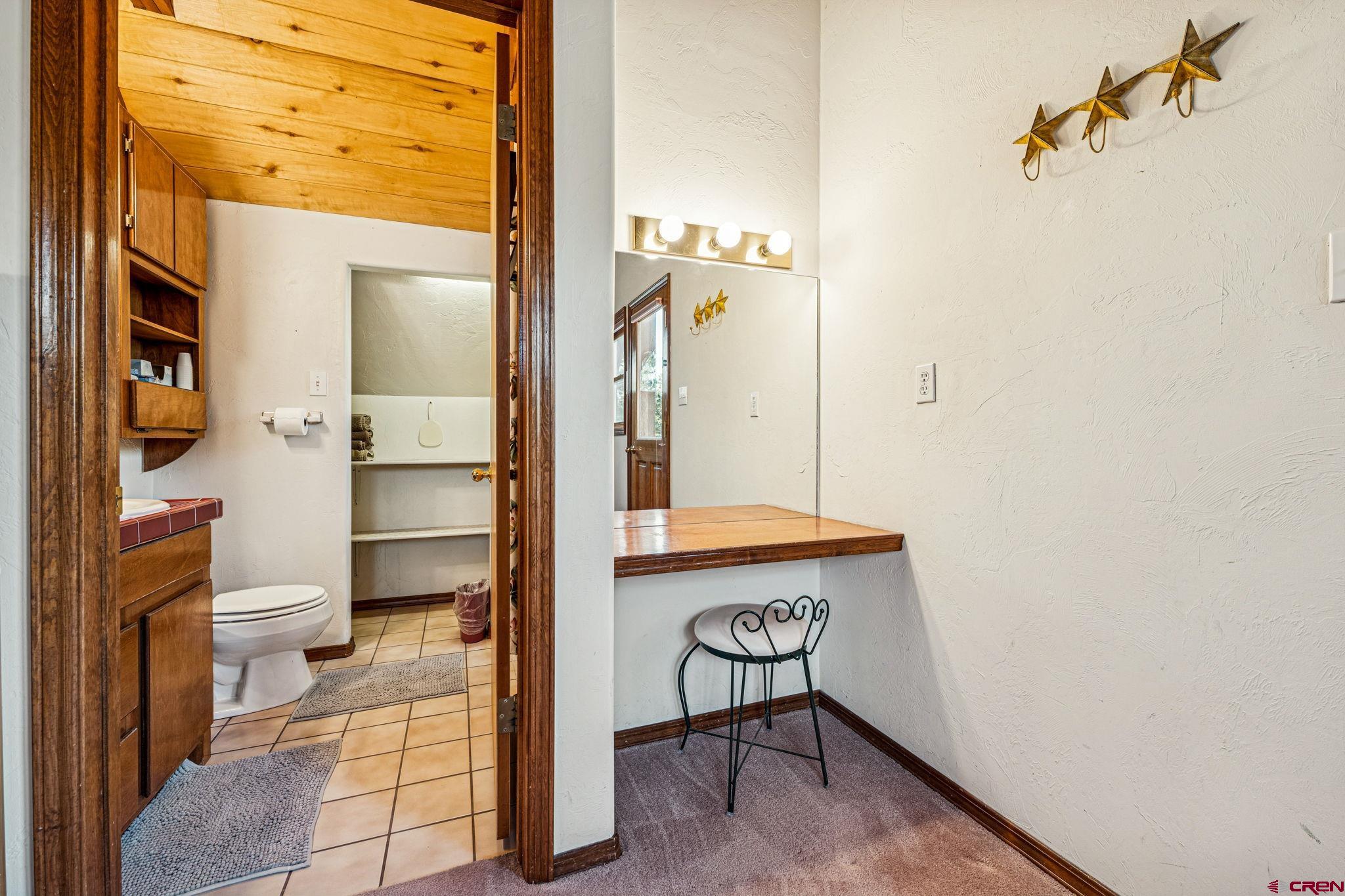 145 Cliffside Drive Durango, CO 81301 - Photo 29 of 43 a bathroom with a toilet and a shower