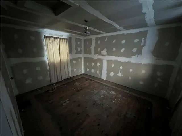 a view of an empty room