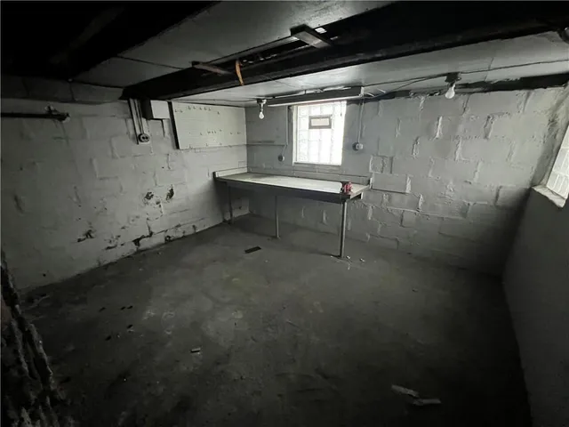 a view of storage and utility room