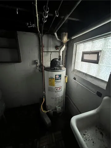 a view of storage and utility room