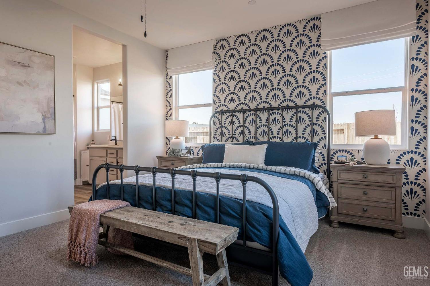 Undisclosed Address Bakersfield, CA 93311 - Photo 8 of 19 a bedroom with a bed and a window