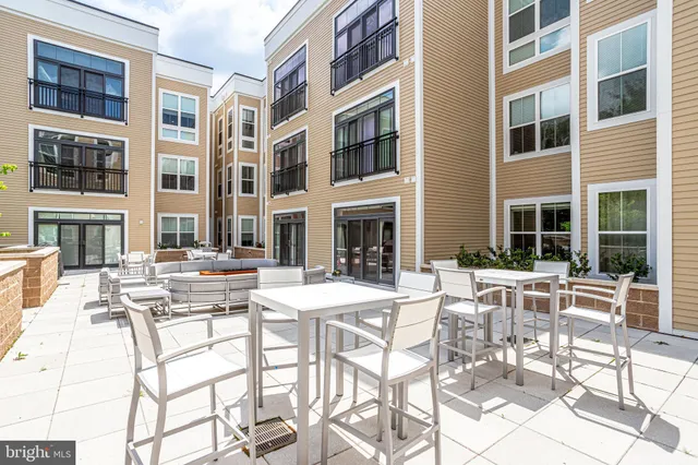 a view of a building with many windows
