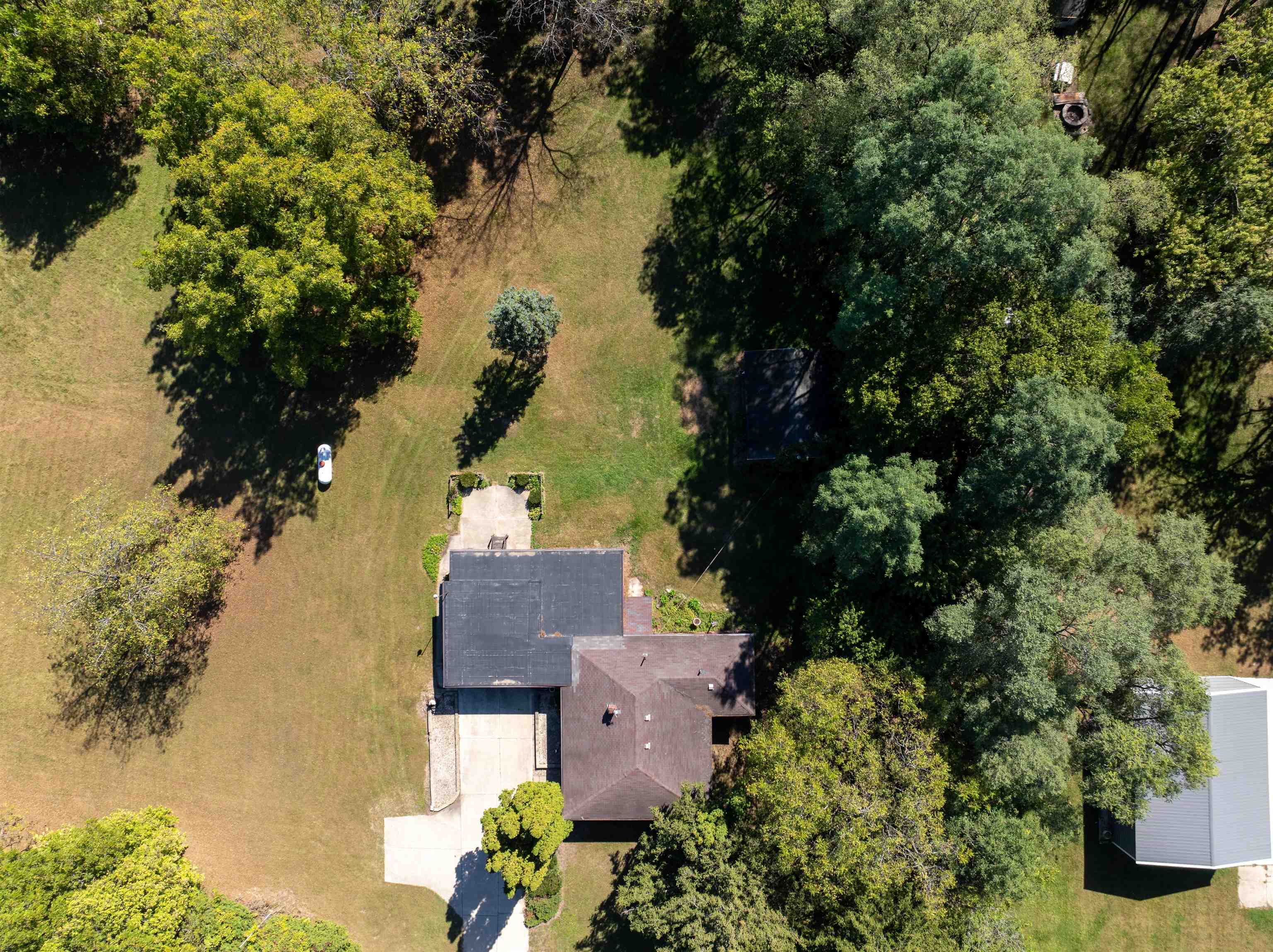 15361 South Bluff Road South Beloit, IL 61080 - Photo 7 of 64 an aerial view of a house with a yard and lake view