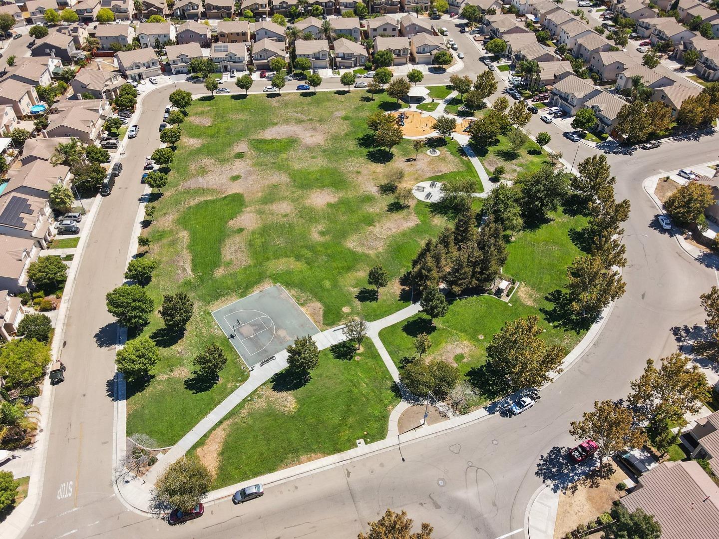3021 Simms Lane Tracy, CA 95377 - Photo 29 of 33 an aerial view of a residential houses with outdoor space and street view