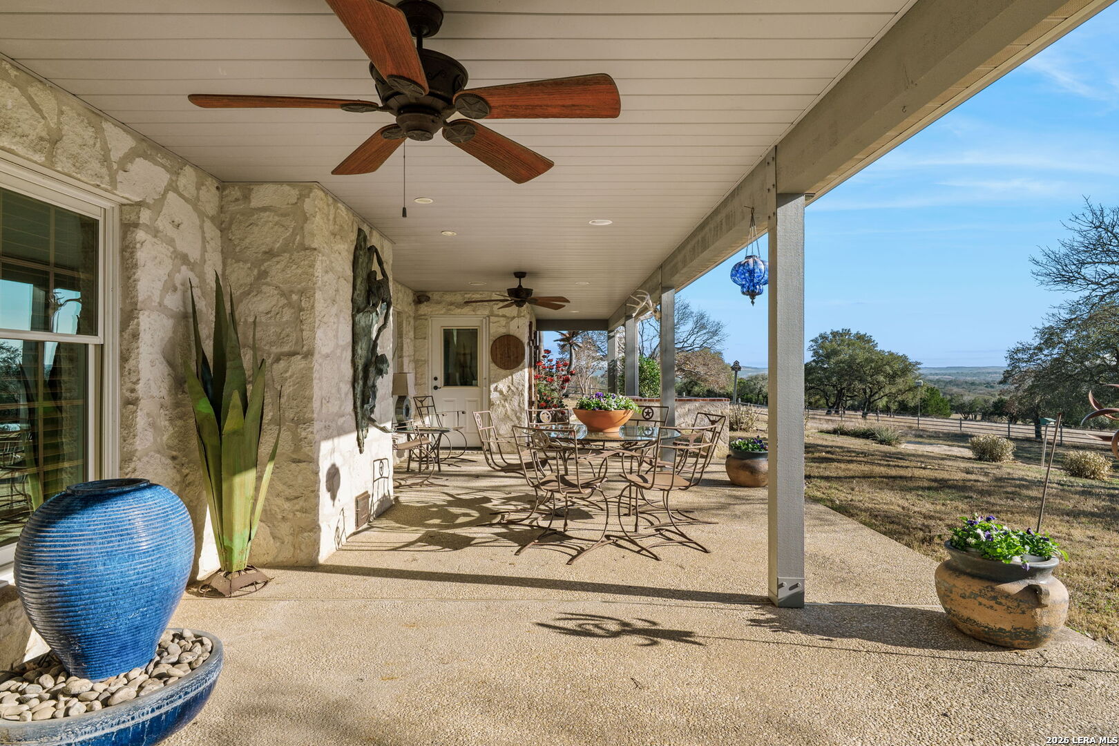 521 Bluff Creek Road North Center Point, TX 78010 - Photo 46 of 74 a view of a porch with furniture