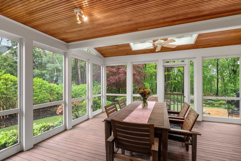 33 Manchester Road Newton, MA 02461 - Photo 14 of 31 a view of a patio with wooden floor