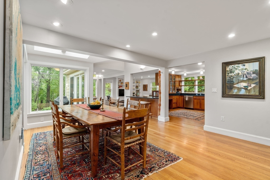 33 Manchester Road Newton, MA 02461 - Photo 5 of 31 a view of a dining room with furniture window and wooden floor