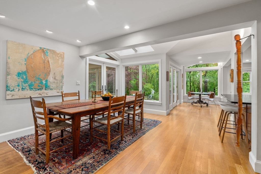 33 Manchester Road Newton, MA 02461 - Photo 6 of 31 a view of a dining room with furniture window and wooden floor