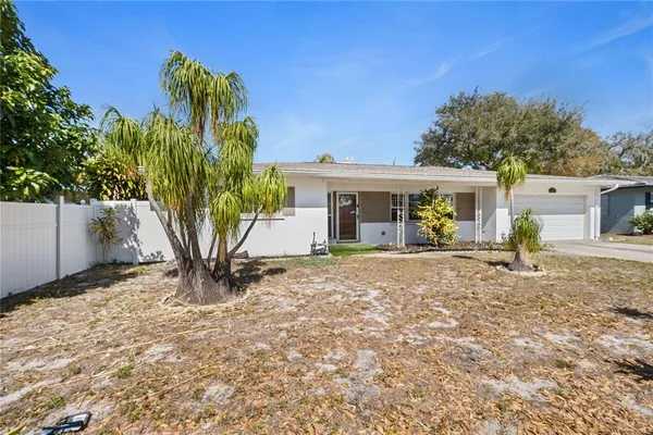 a view of a house with a patio
