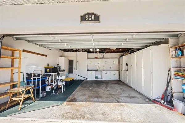 a view of a storage room