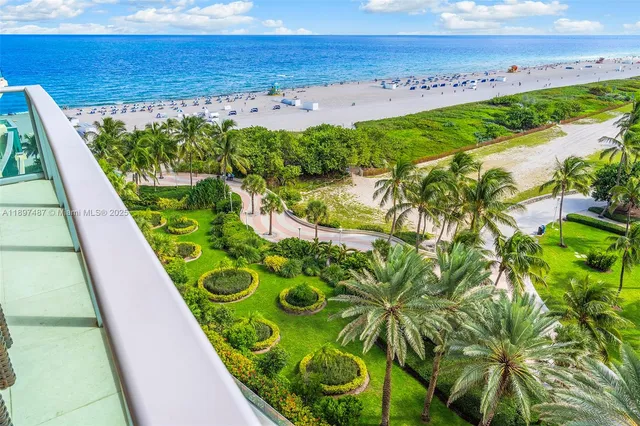 a view of a garden with an outdoor space