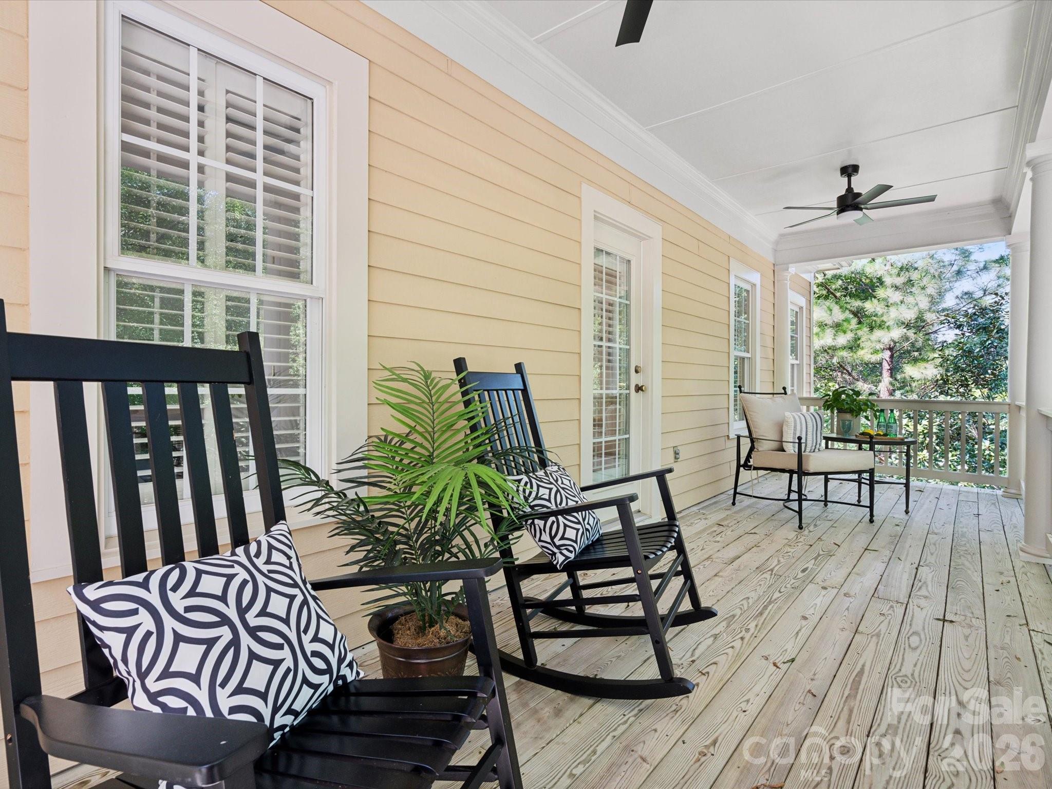 927 Derick's Crossing Fort Mill, SC 29708 - Photo 39 of 48 a balcony with furniture and wooden floor