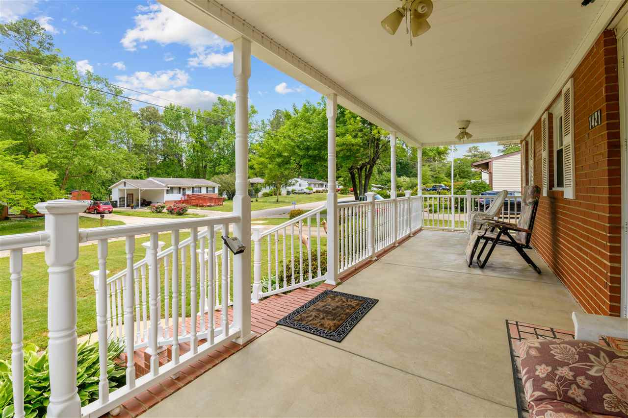 1421 Kelly Road Garner, NC 27529 - Photo 7 of 24 The front porch is truly a ROCKING CHAIR PORCH! Wonderful way to meet and greet your friends and neighbors. Front porch
