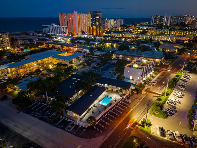 a view of city and ocean