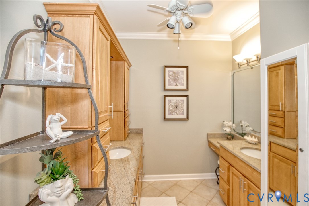 9960 Mill Pond Road Toano, VA 23168 - Photo 24 of 42 Dual vanity with undermount sinks, granite counter