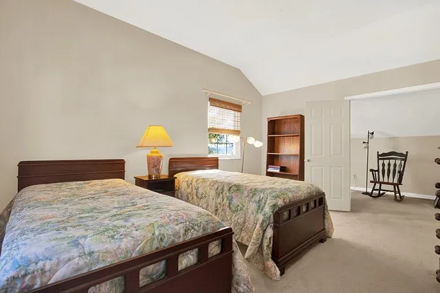 a big room with closet and furniture