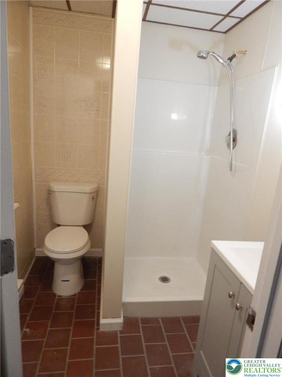 4117 Grape Street Coplay, PA 18037 - Photo 27 of 41 a bathroom with a toilet and a shower