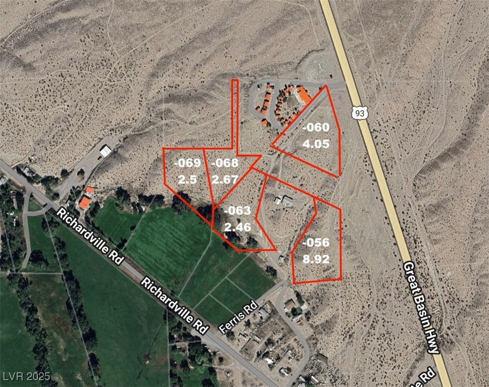 56 Ferris Road Alamo, NV 89001 - Photo 1 of 1 Map / location with property boundaries highlighted