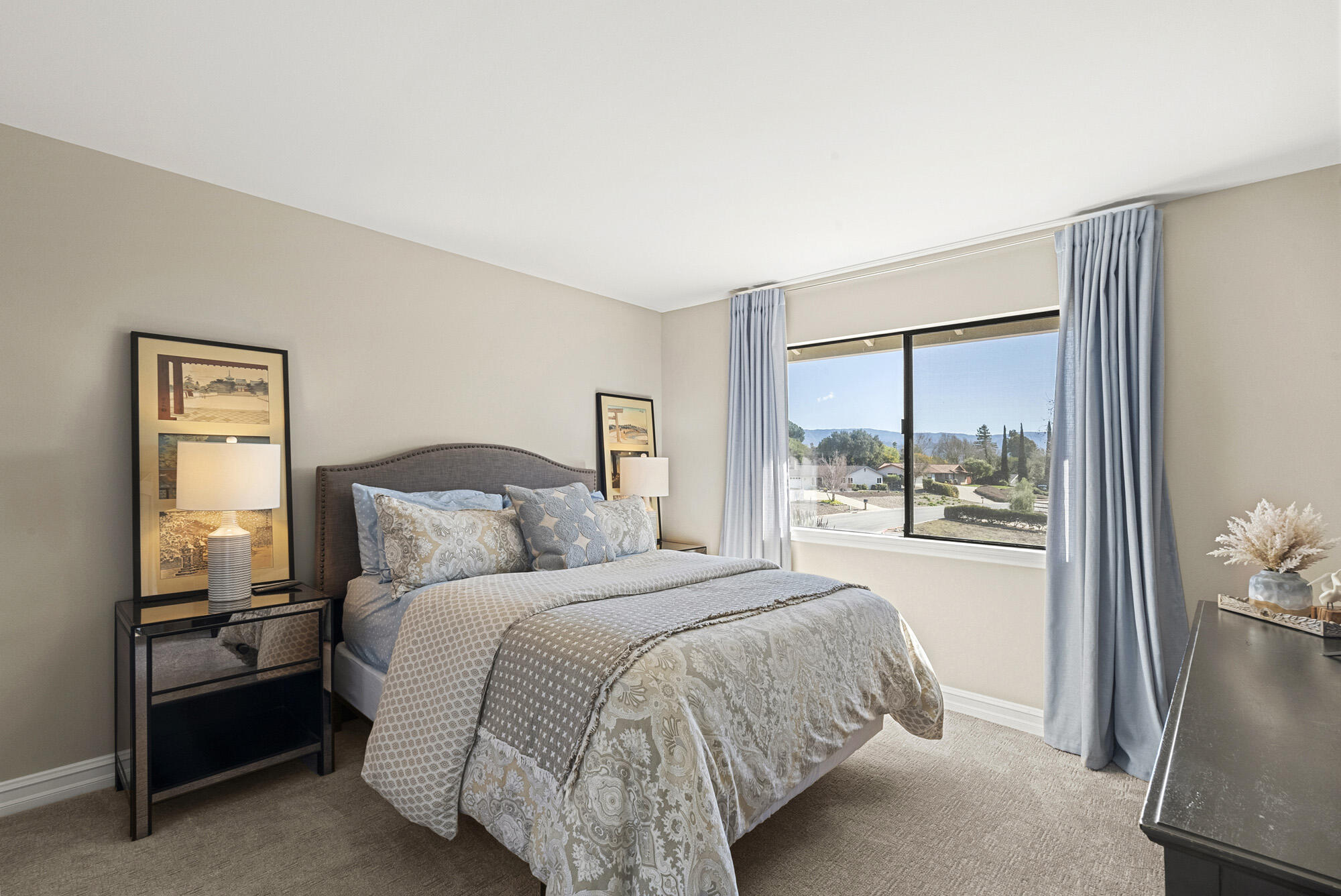 1855 Ringsted Drive Solvang, CA 93463 - Photo 21 of 30 a bedroom with a bed and a large window