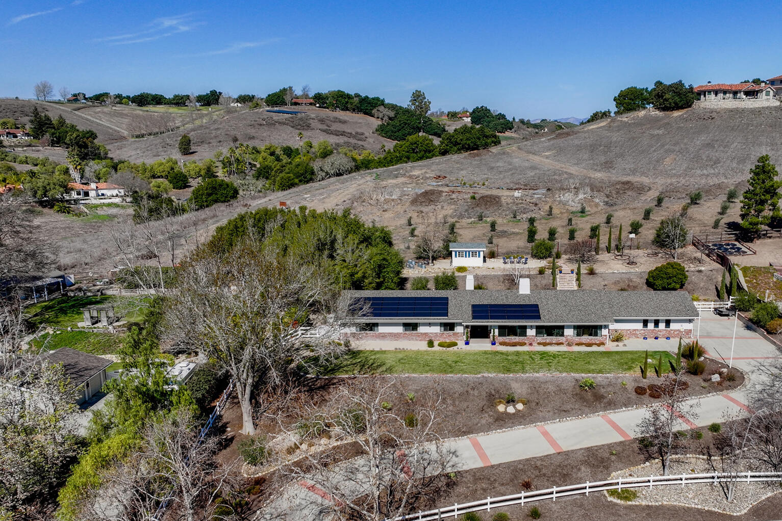 1855 Ringsted Drive Solvang, CA 93463 - Photo 29 of 30 an aerial view of a house with a garden