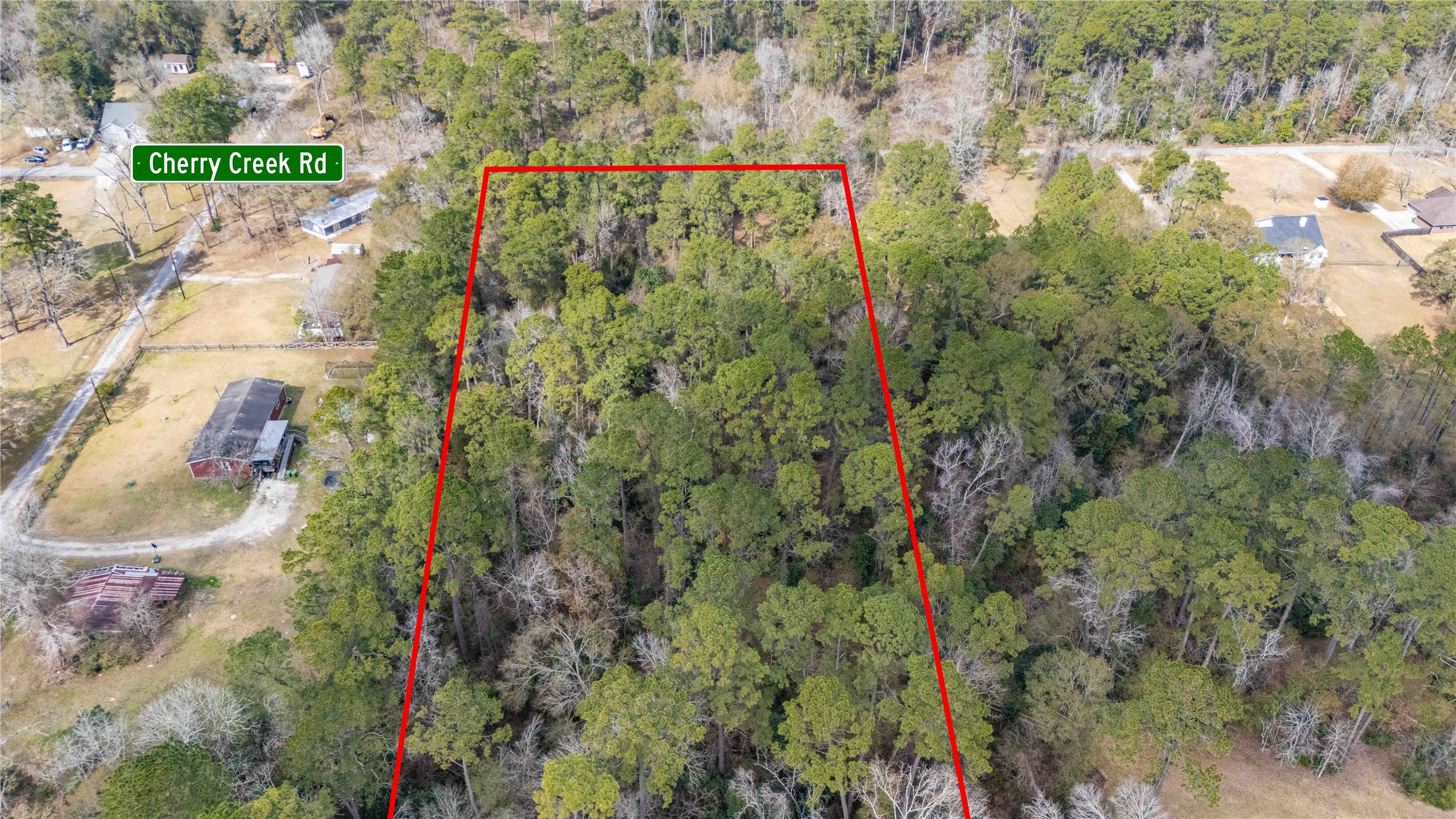 Tbd-0 Cherry Creek Road Dayton, TX 77535 - Photo 5 of 8 Red lines are approximate.