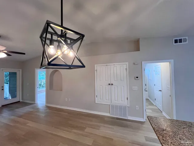 a view of an empty room