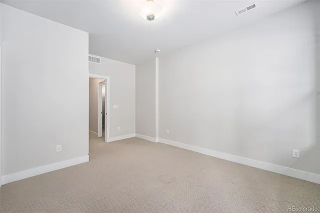 a view of an empty room