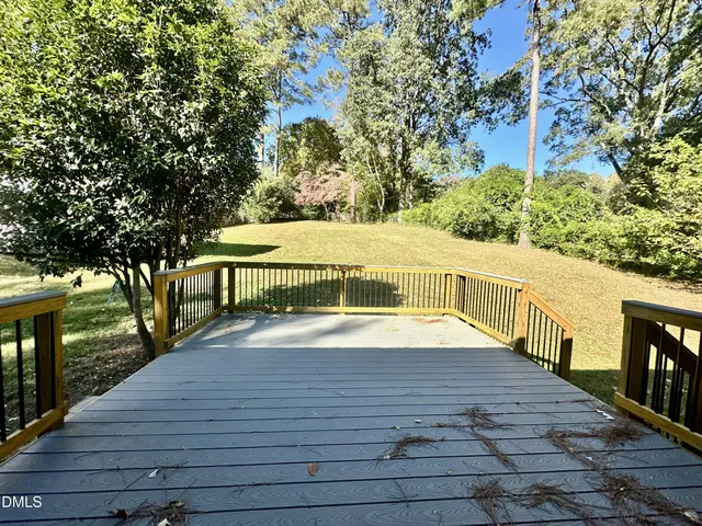 a view of a swimming pool with an outdoor space