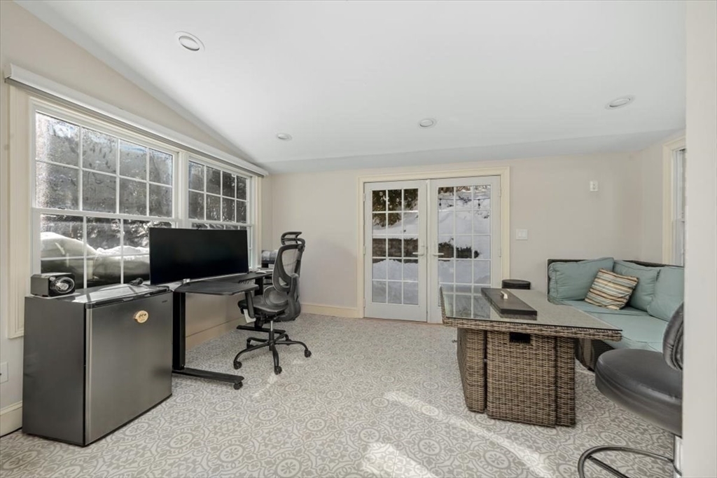 5 Old County Road Hingham, MA 02043 - Photo 20 of 42 a view of a workspace with furniture and a window
