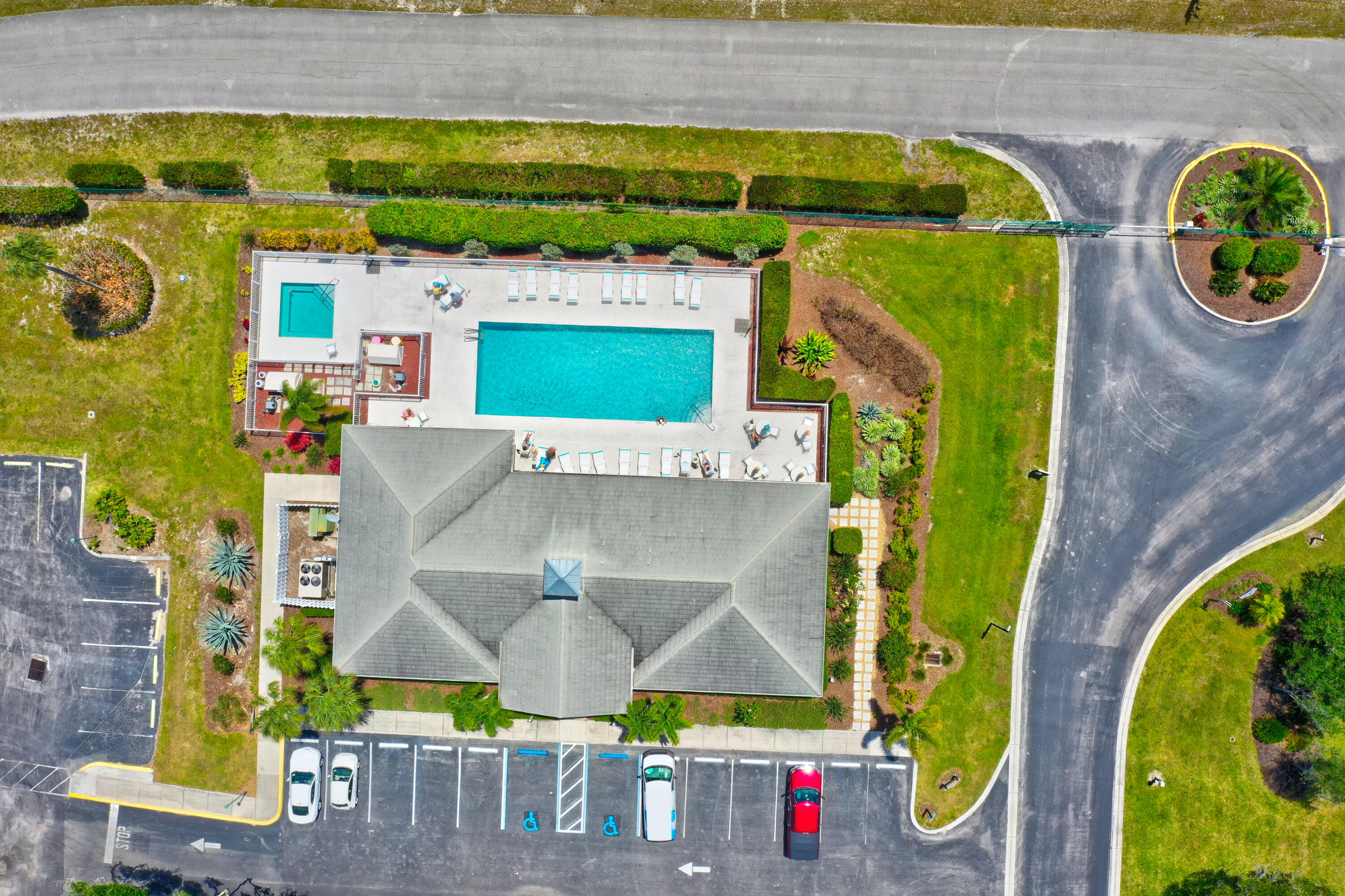 1002 Windward Drive Fort Pierce, FL 34949 - Photo 111 of 122 an aerial view of residential house with outdoor space and swimming pool