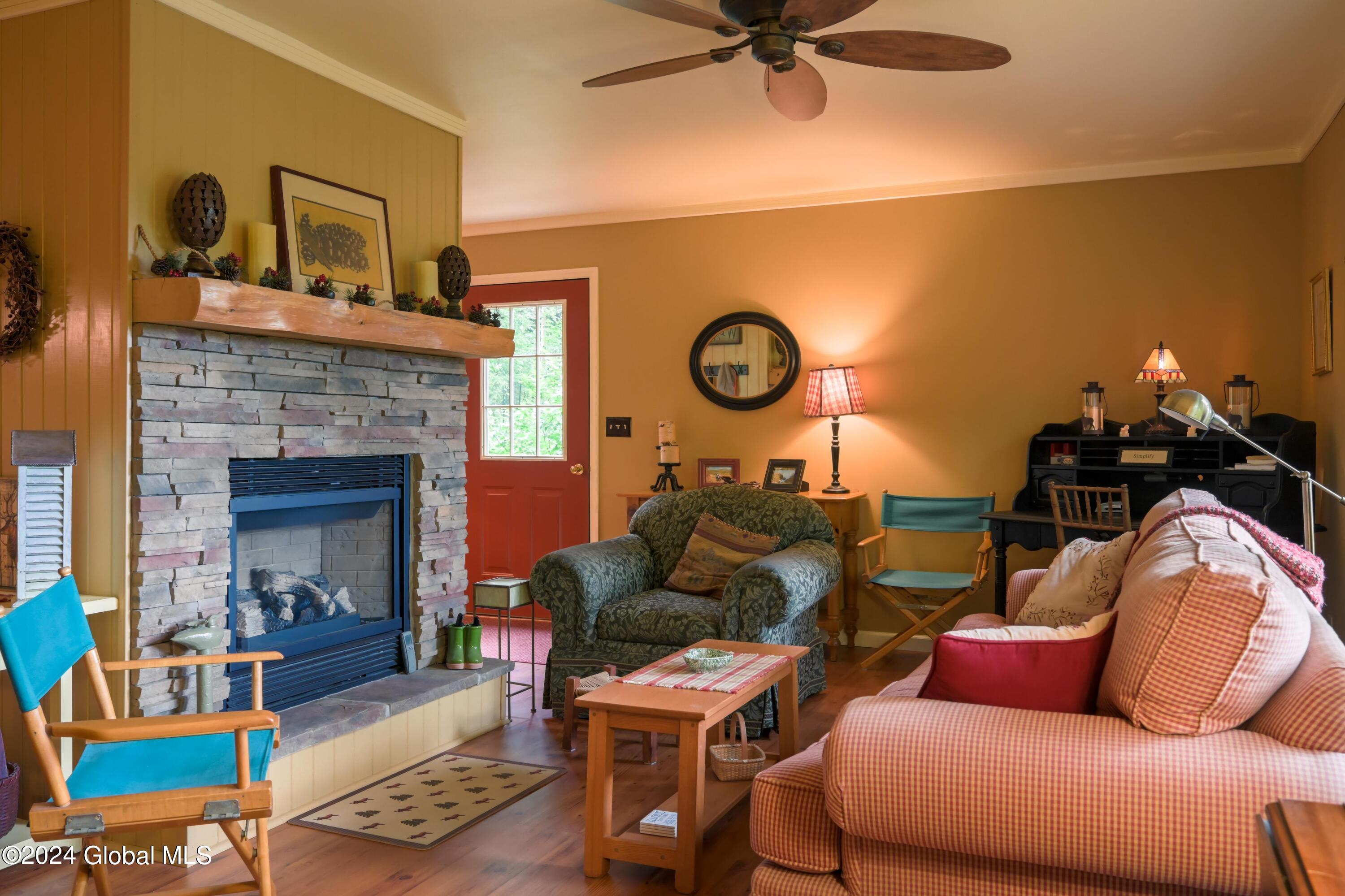 24 Overbrook Road Hague, NY 12836 - Photo 15 of 35 living room with gas fireplace