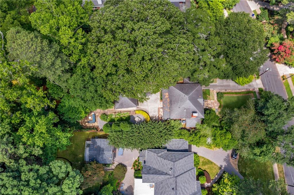 1810 East Clifton Road Northeast Atlanta, GA 30307 - Photo 52 of 53 an aerial view of a house with a yard