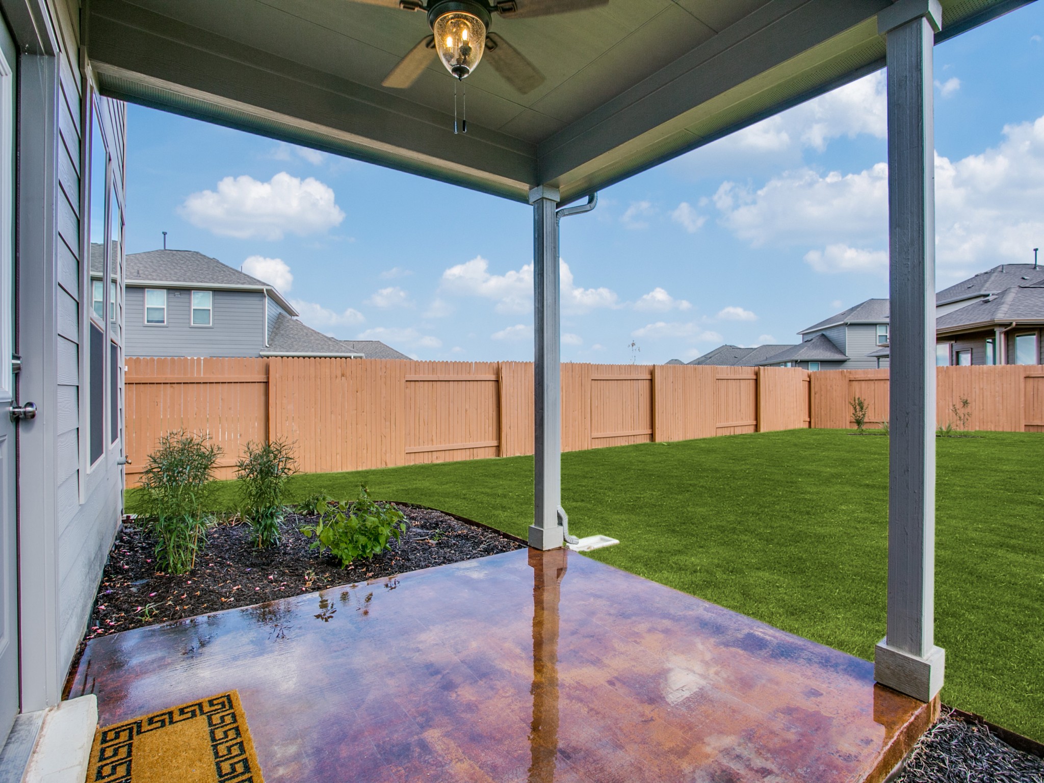 508 Rearing Mare Pass Georgetown, TX 78626 - Photo 21 of 26 View of patio featuring a ceiling fan
