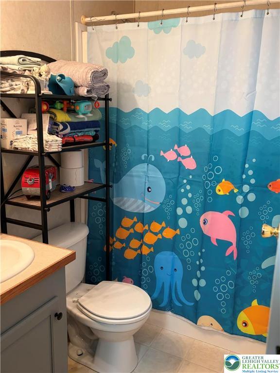 6318 Lamar Court Slatington, PA 18080 - Photo 18 of 18 a bathroom with a toilet sink and mirror