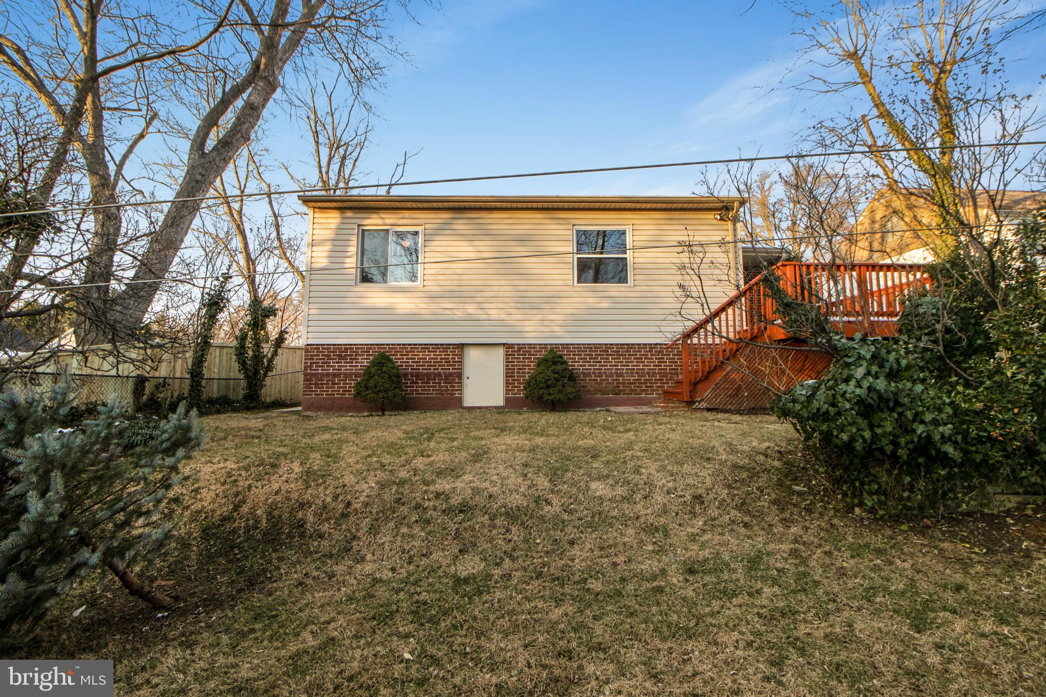 2306 Darrow Street Silver Spring, MD 20902 - Photo 29 of 31 Back Yard - Deck & Exterior Access to Crawl Space